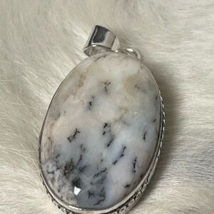 Stunning 925 Silver Dendritic Opal Pendant